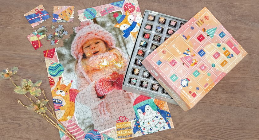 Kalendarz adwentowy z puzzlami