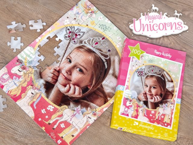 Puzzle z jednorożcem